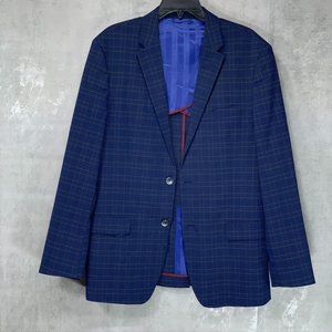 Ben Sherman Blue Checkered Blazer